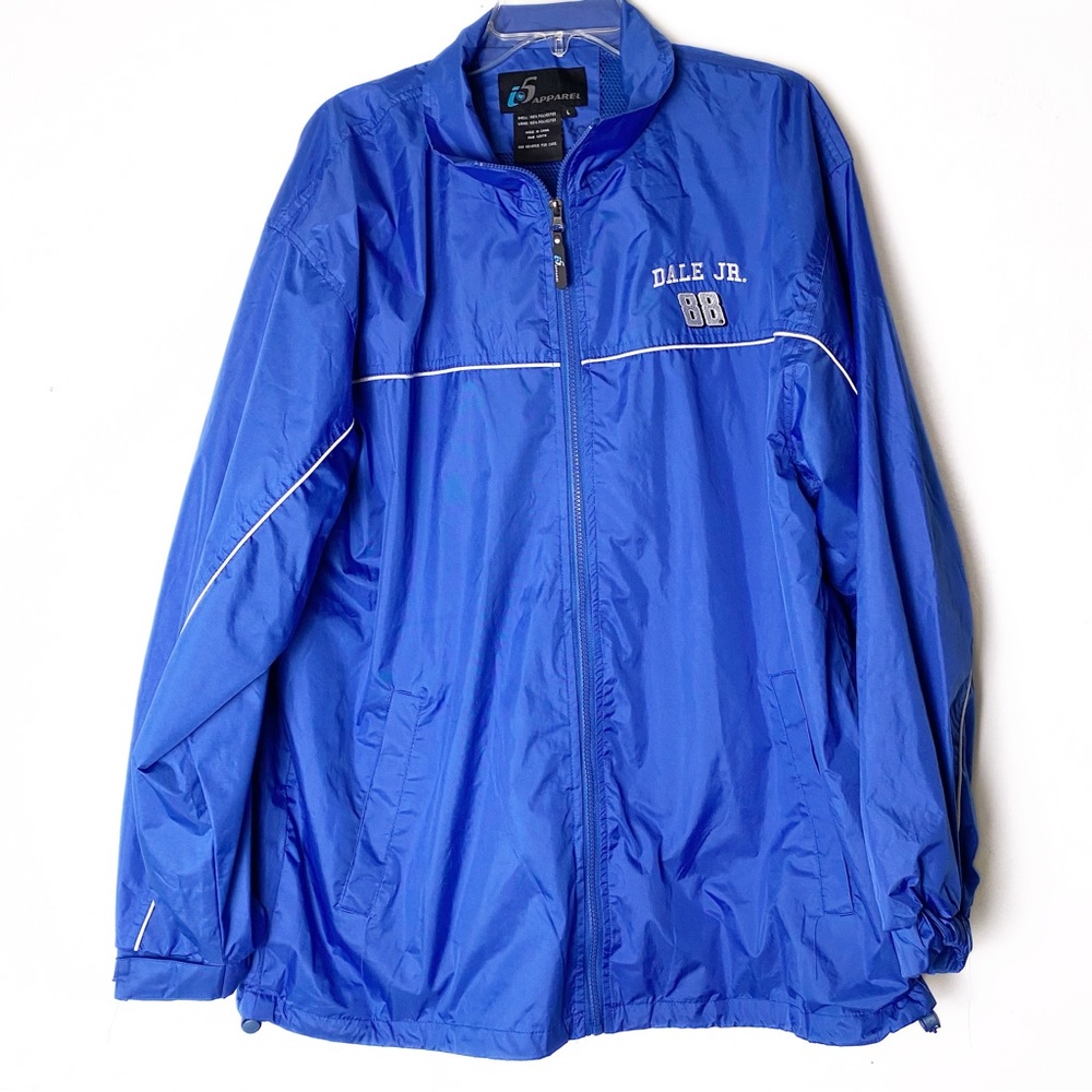 i5 Apparel Blue Dale Earnhardt Jr No 88 Lightweight Windbreaker Jacket L READ